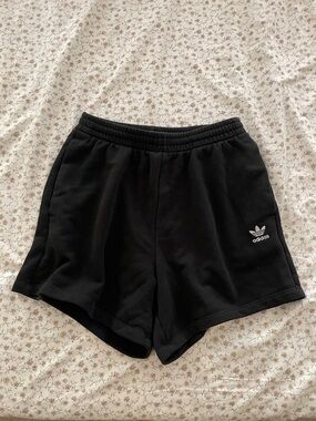adidas Black Trefoil Athletic Lounge Shorts